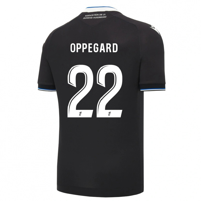 Danxen Kvinder Fredrik Oppegård #22 Sort Blå Hvid Udebane Spillertrøjer 2026/27 Trøje T-Shirt