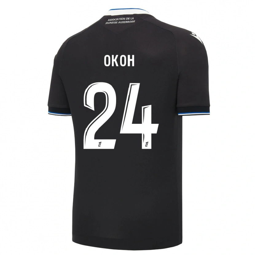 Danxen Kvinder Bryan Okoh #24 Sort Blå Hvid Udebane Spillertrøjer 2026/27 Trøje T-Shirt