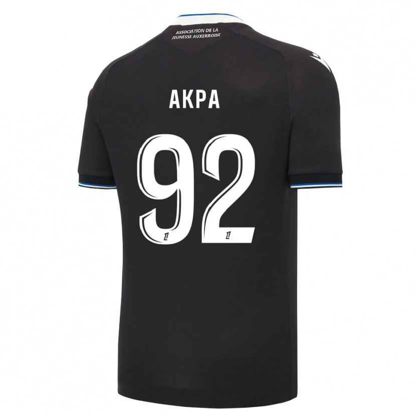 Danxen Kvinder Clément Akpa #92 Sort Blå Hvid Udebane Spillertrøjer 2026/27 Trøje T-Shirt