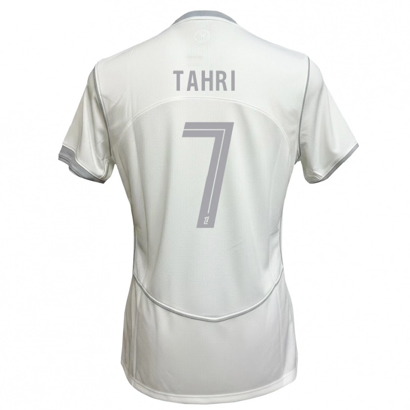 Danxen Kvinder Sofiane Tahri #7 Hvid Grå Udebane Spillertrøjer 2026/27 Trøje T-Shirt
