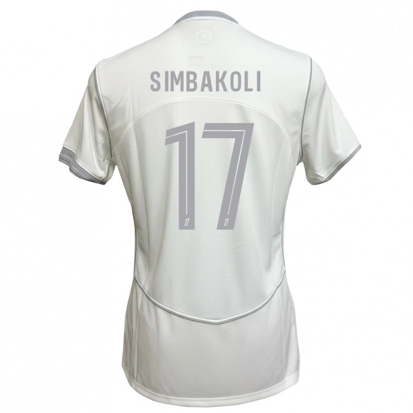 Danxen Kvinder Usman Simbakoli #17 Hvid Grå Udebane Spillertrøjer 2026/27 Trøje T-Shirt