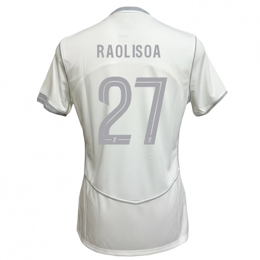 Danxen Kvinder Lilian Raolisoa #27 Hvid Grå Udebane Spillertrøjer 2026/27 Trøje T-Shirt