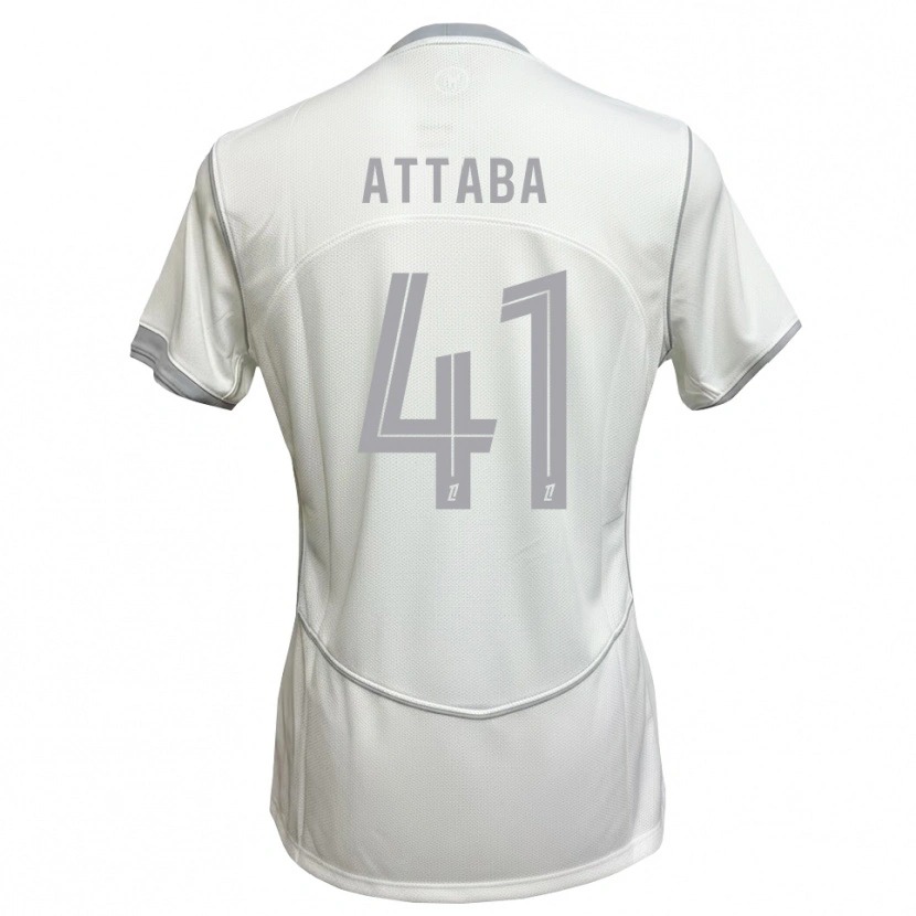 Danxen Kvinder Sofian Attaba #41 Hvid Grå Udebane Spillertrøjer 2026/27 Trøje T-Shirt