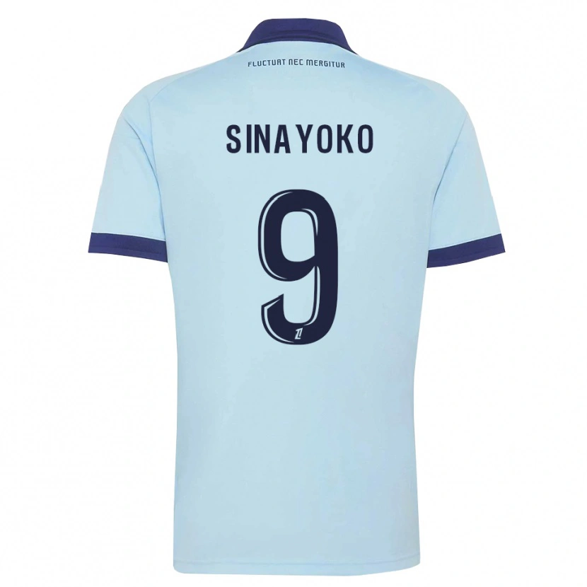 Danxen Kvinder Lassine Sinayoko #9 Kornblomstblå Sort Udebane Spillertrøjer 2026/27 Trøje T-Shirt