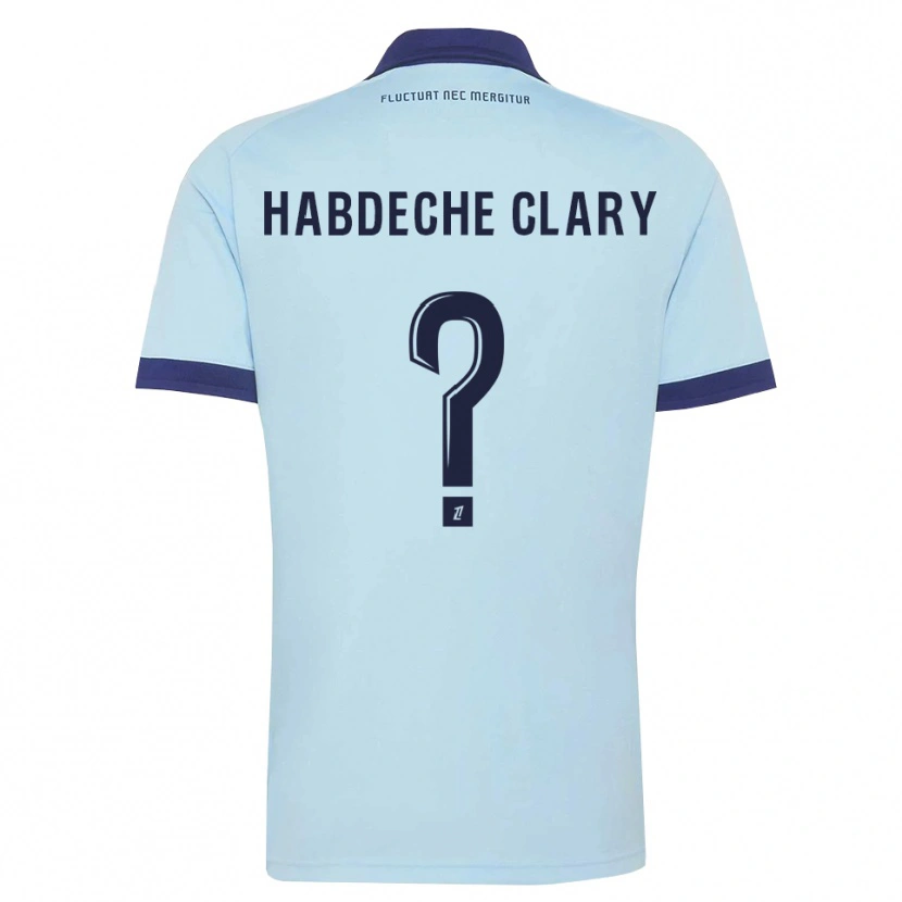 Danxen Kvinder Yanis Habdeche Clary #0 Kornblomstblå Sort Udebane Spillertrøjer 2026/27 Trøje T-Shirt