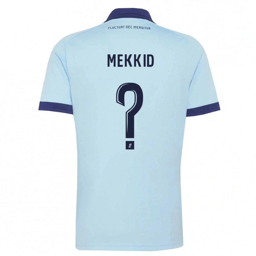 Danxen Kvinder Ayoub Mekkid #0 Kornblomstblå Sort Udebane Spillertrøjer 2026/27 Trøje T-Shirt