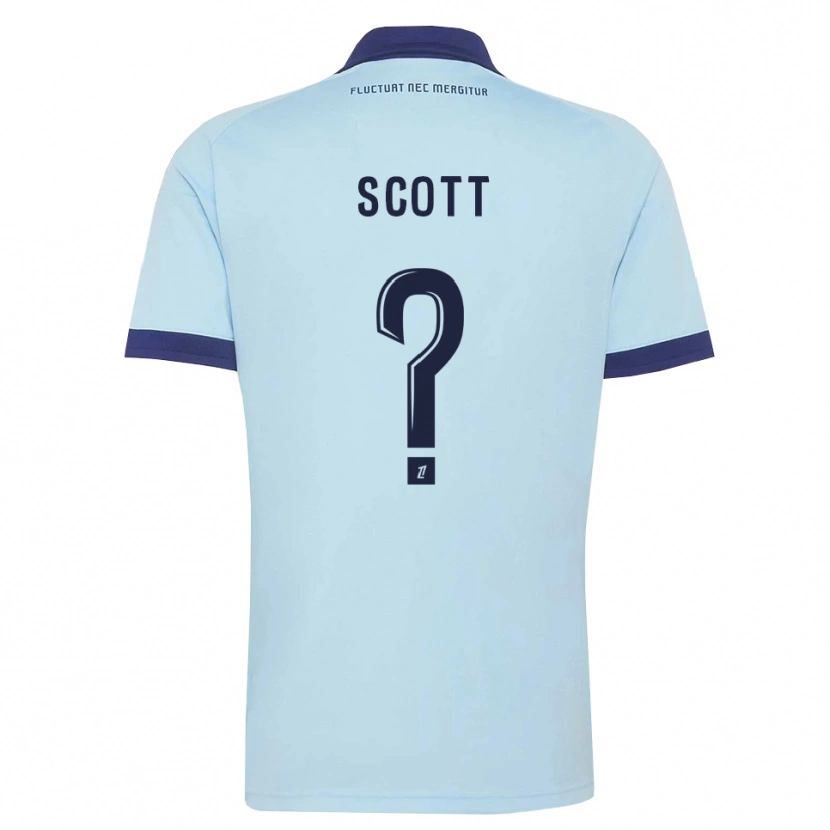 Danxen Kvinder Sheika Scott #0 Kornblomstblå Sort Udebane Spillertrøjer 2026/27 Trøje T-Shirt
