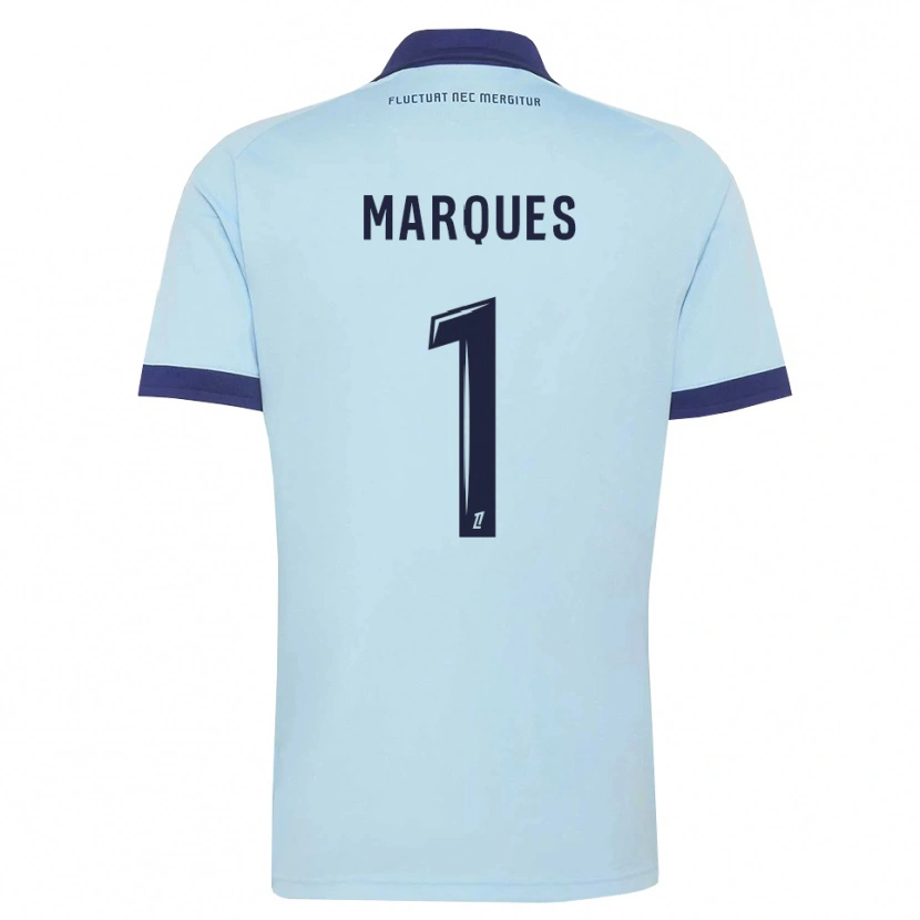Danxen Kvinder Inès Marques #1 Kornblomstblå Sort Udebane Spillertrøjer 2026/27 Trøje T-Shirt