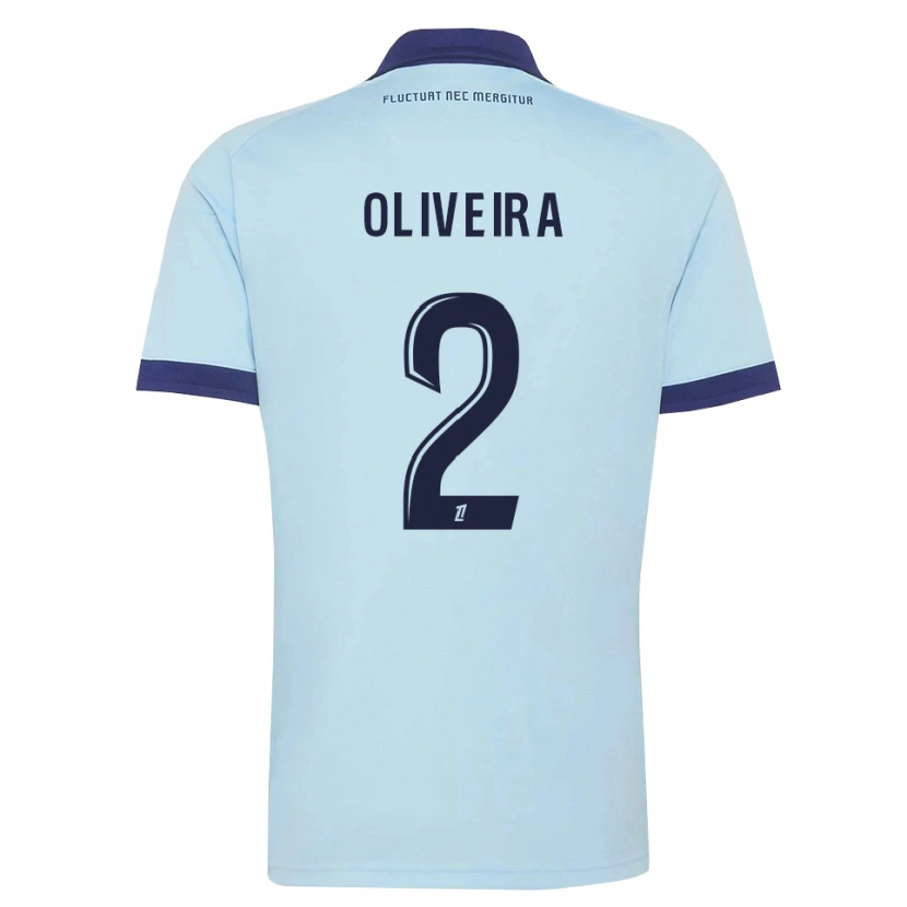Danxen Kvinder Jean-Louis Oliveira #2 Kornblomstblå Sort Udebane Spillertrøjer 2026/27 Trøje T-Shirt