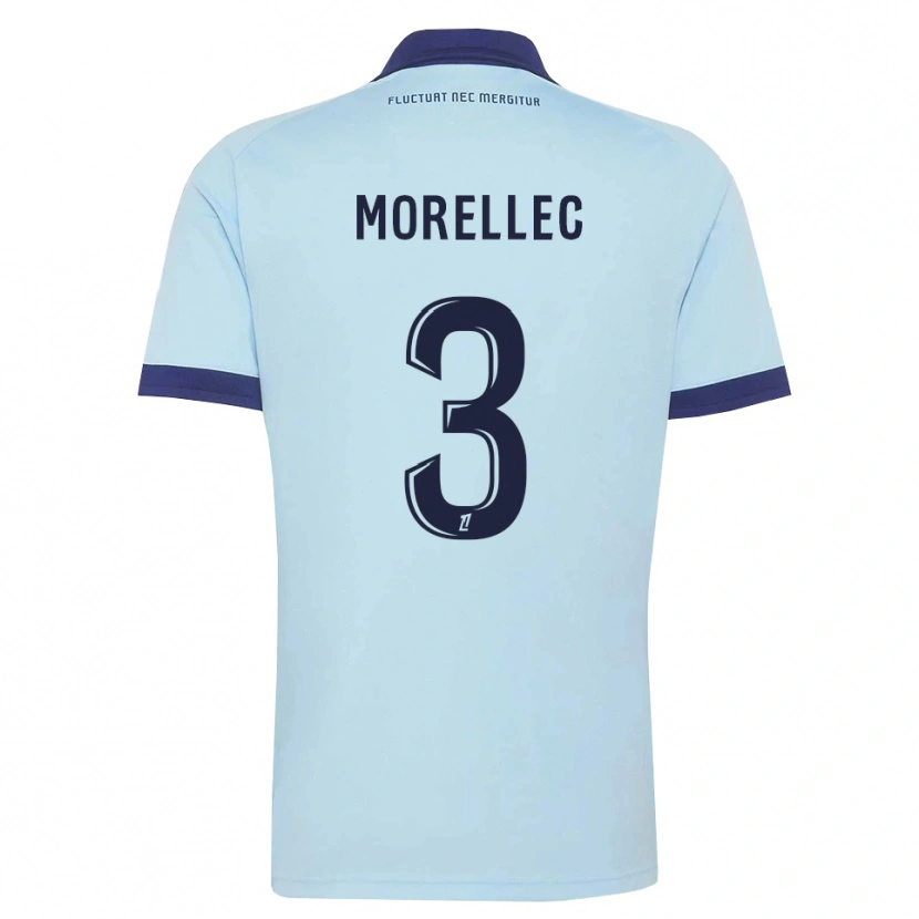 Danxen Kvinder Lucien Morellec #3 Kornblomstblå Sort Udebane Spillertrøjer 2026/27 Trøje T-Shirt