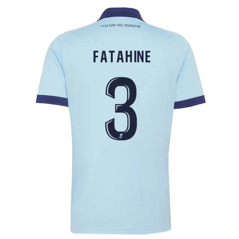 Danxen Kvinder Anis Fatahine #3 Kornblomstblå Sort Udebane Spillertrøjer 2026/27 Trøje T-Shirt