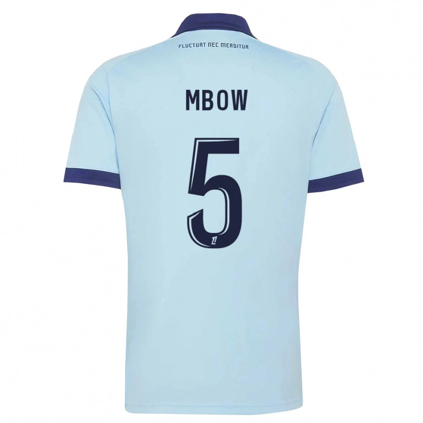 Danxen Kvinder Moustapha Mbow #5 Kornblomstblå Sort Udebane Spillertrøjer 2026/27 Trøje T-Shirt
