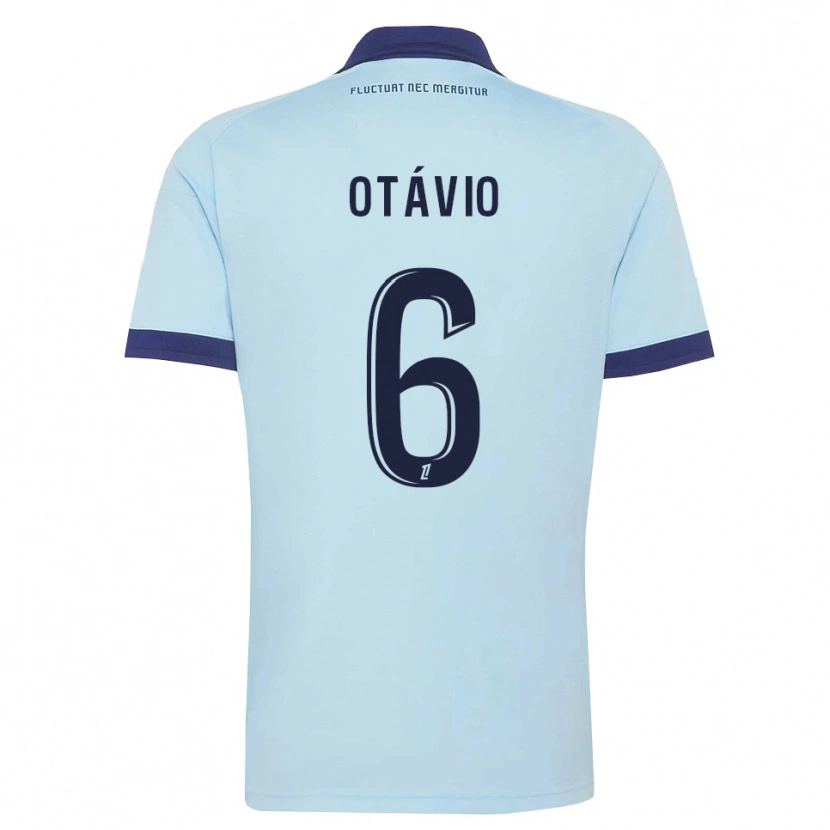 Danxen Kvinder Otávio Ataíde Da Silva #6 Kornblomstblå Sort Udebane Spillertrøjer 2026/27 Trøje T-Shirt