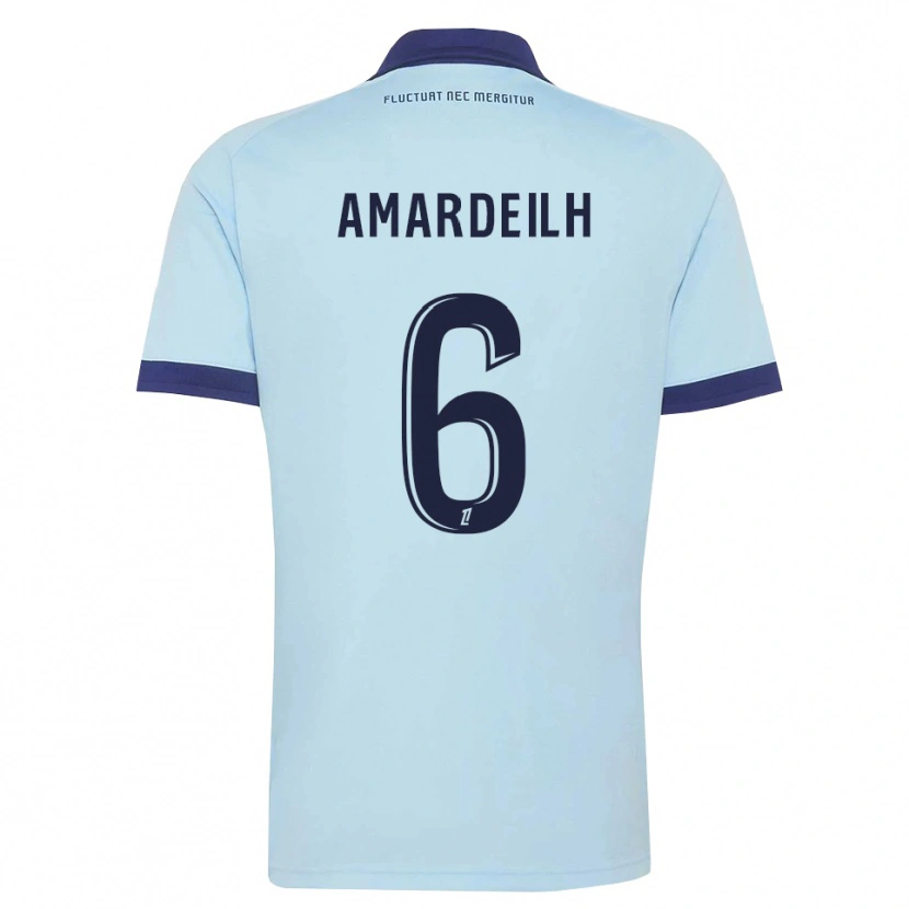 Danxen Kvinder Envel Amardeilh #6 Kornblomstblå Sort Udebane Spillertrøjer 2026/27 Trøje T-Shirt