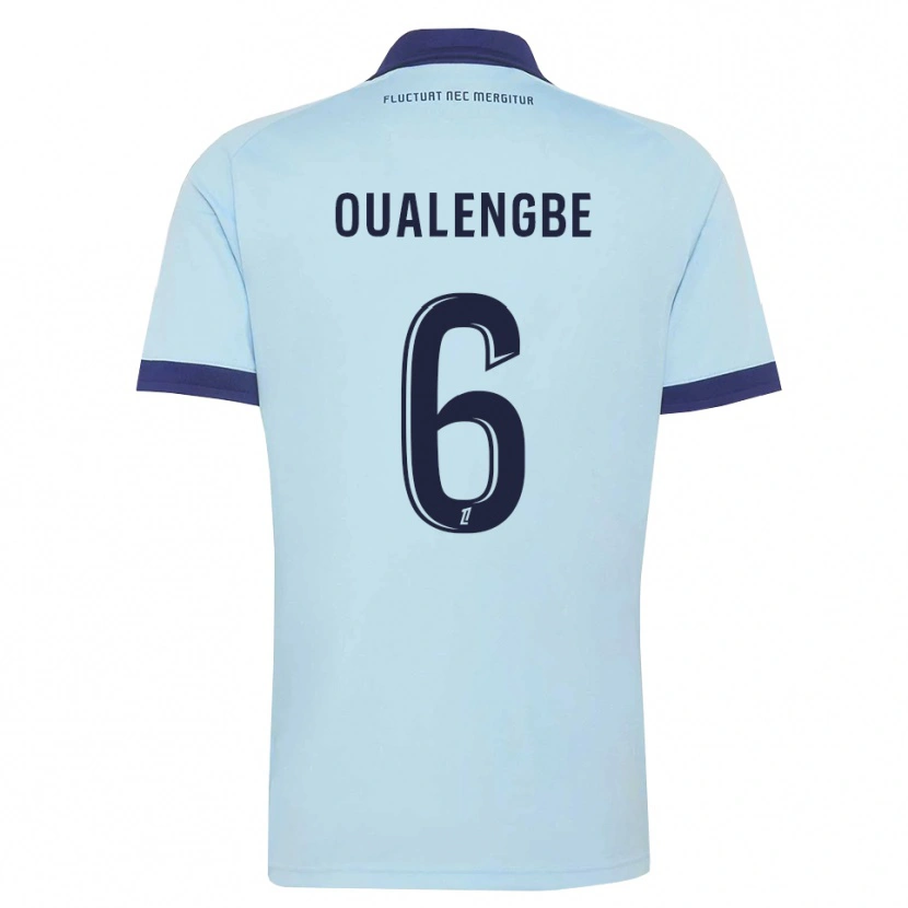 Danxen Kvinder Gabriel Oualengbe #6 Kornblomstblå Sort Udebane Spillertrøjer 2026/27 Trøje T-Shirt