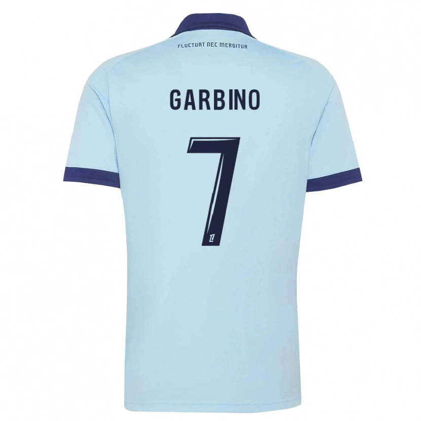 Danxen Kvinder Maëlle Garbino #7 Kornblomstblå Sort Udebane Spillertrøjer 2026/27 Trøje T-Shirt