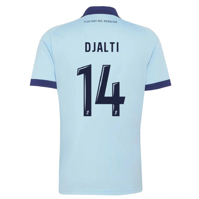 Danxen Kvinder Nadir Djalti #14 Kornblomstblå Sort Udebane Spillertrøjer 2026/27 Trøje T-Shirt