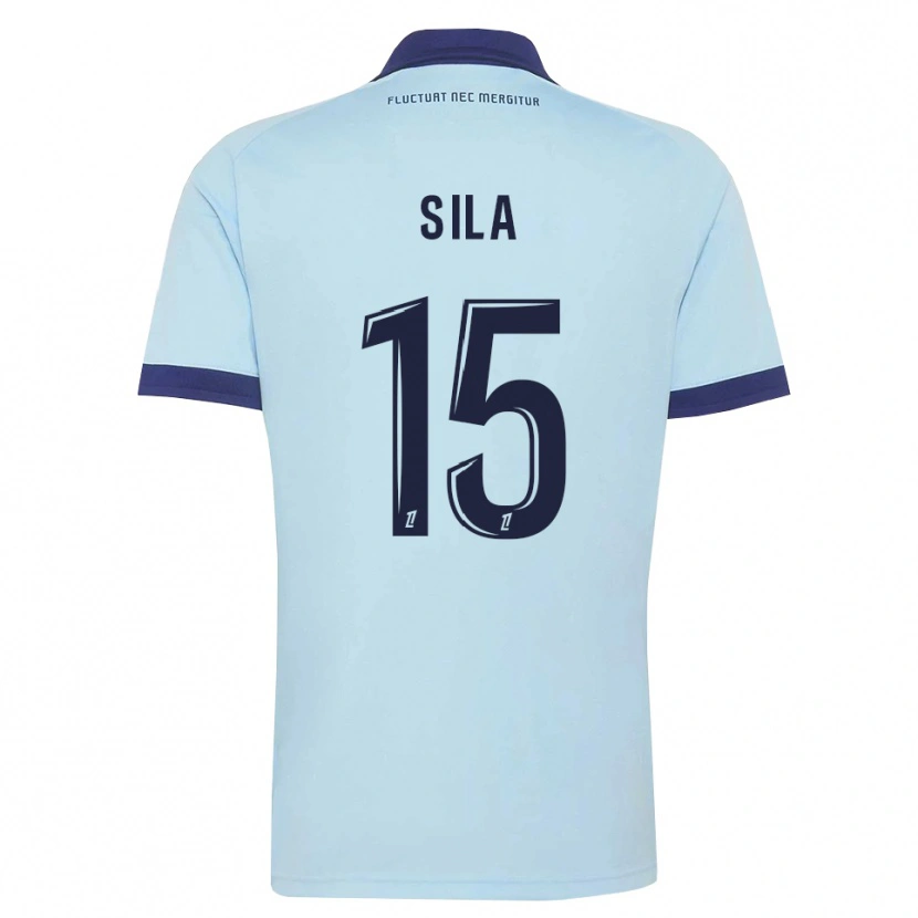 Danxen Kvinder Oumar Sila #15 Kornblomstblå Sort Udebane Spillertrøjer 2026/27 Trøje T-Shirt