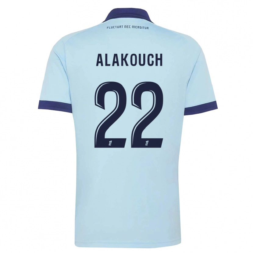 Danxen Kvinder Sofiane Alakouch #22 Kornblomstblå Sort Udebane Spillertrøjer 2026/27 Trøje T-Shirt
