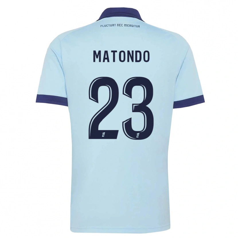 Danxen Kvinder Rudy Matondo #23 Kornblomstblå Sort Udebane Spillertrøjer 2026/27 Trøje T-Shirt