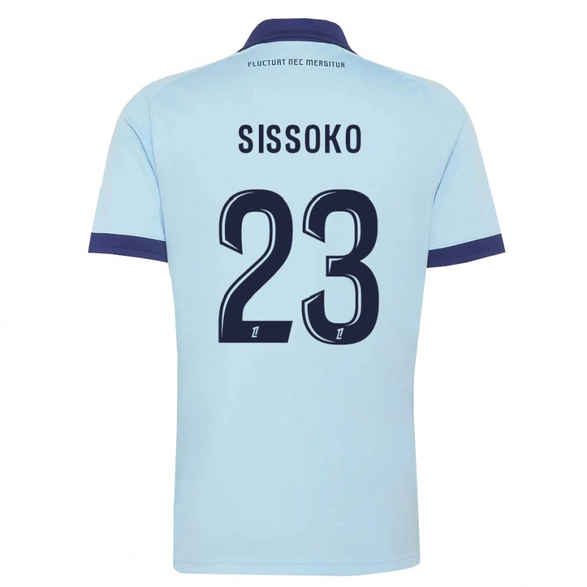 Danxen Kvinder Teninsoun Sissoko #23 Kornblomstblå Sort Udebane Spillertrøjer 2026/27 Trøje T-Shirt