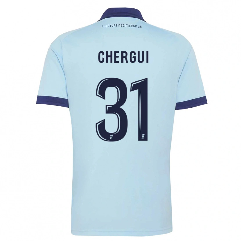 Danxen Kvinder Samir Chergui #31 Kornblomstblå Sort Udebane Spillertrøjer 2026/27 Trøje T-Shirt