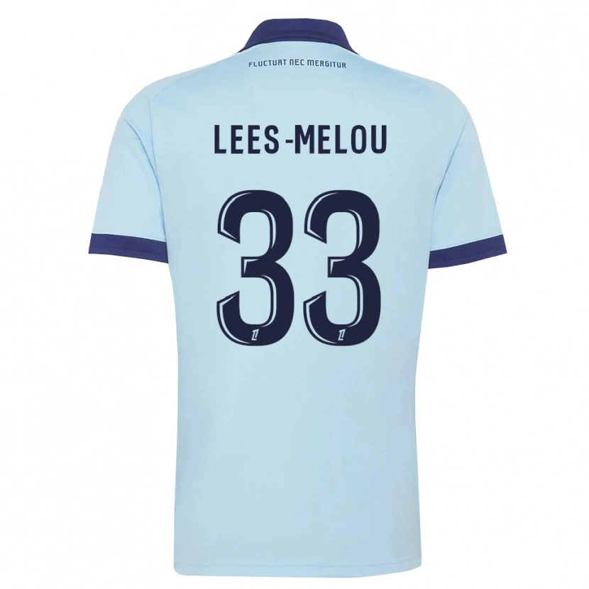 Danxen Kvinder Pierre Lees-Melou #33 Kornblomstblå Sort Udebane Spillertrøjer 2026/27 Trøje T-Shirt