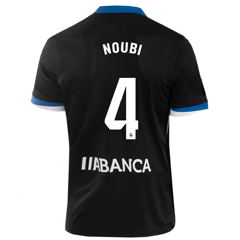 Danxen Kvinder Lucas Noubi #4 Sort Blå Hvid Udebane Spillertrøjer 2026/27 Trøje T-Shirt