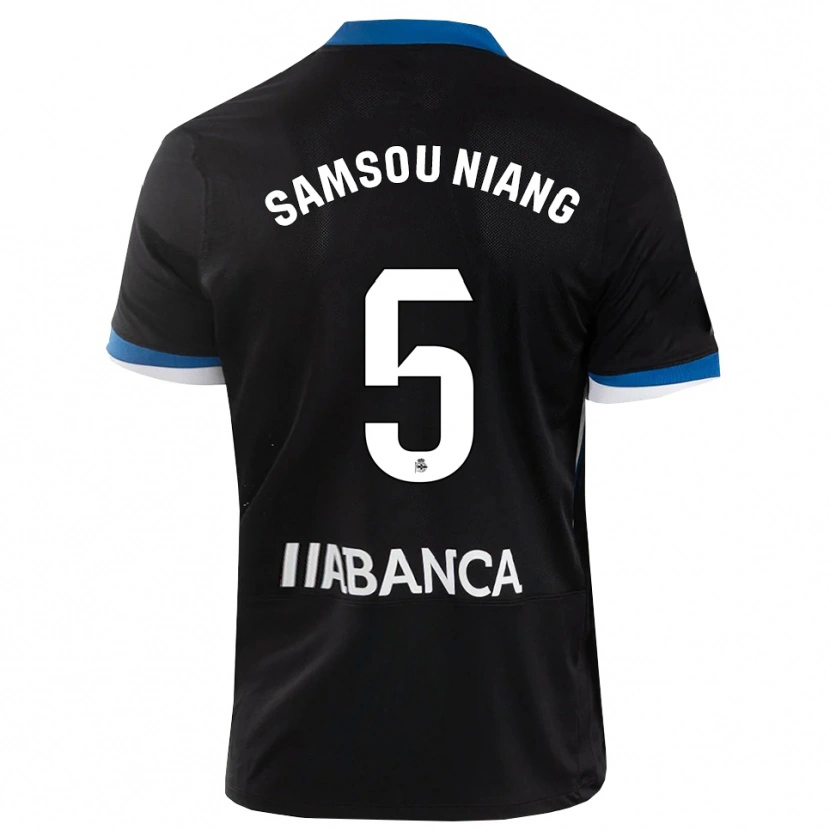 Danxen Kvinder Papa Samsou Niang #5 Sort Blå Hvid Udebane Spillertrøjer 2026/27 Trøje T-Shirt