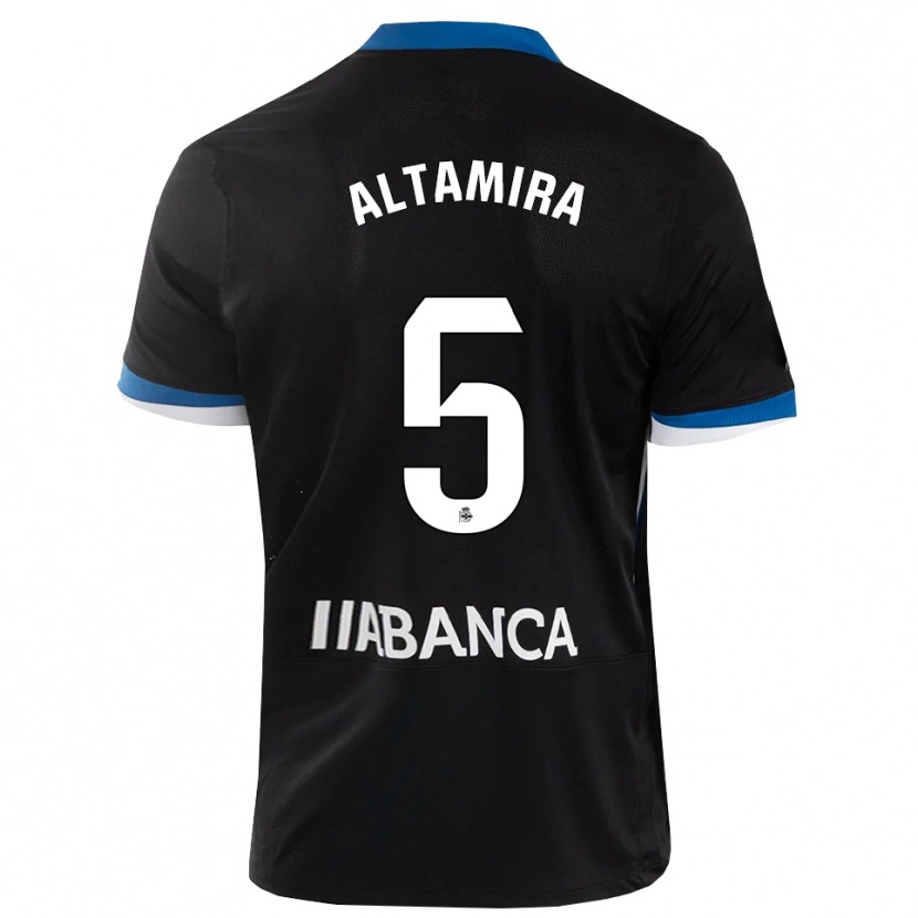 Danxen Kvinder Inés Altamira #5 Sort Blå Hvid Udebane Spillertrøjer 2026/27 Trøje T-Shirt