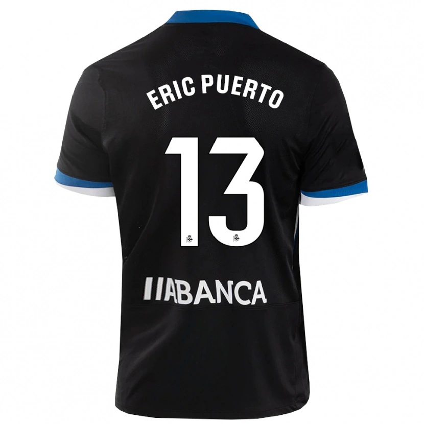 Danxen Kvinder Eric Puerto #13 Sort Blå Hvid Udebane Spillertrøjer 2026/27 Trøje T-Shirt