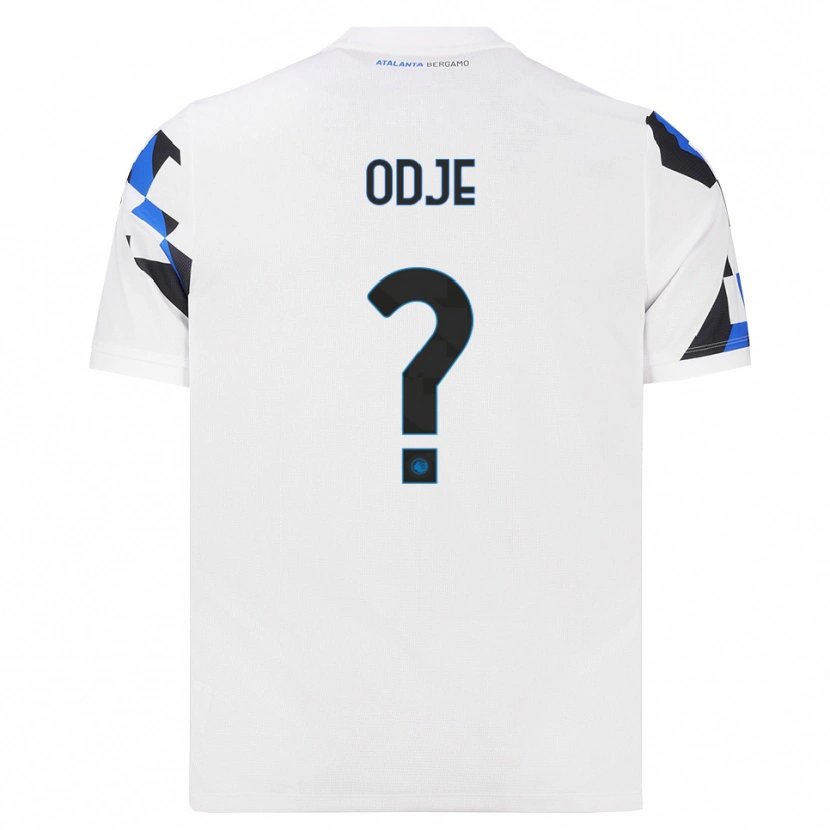 Danxen Kvinder Jeff Odje #0 Hvid Rød Blå Udebane Spillertrøjer 2026/27 Trøje T-Shirt