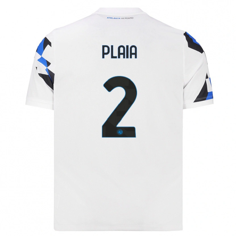 Danxen Kvinder Matteo Plaia #2 Hvid Rød Blå Udebane Spillertrøjer 2026/27 Trøje T-Shirt