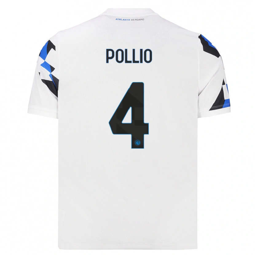 Danxen Kvinder Daniele Pollio #4 Hvid Rød Blå Udebane Spillertrøjer 2026/27 Trøje T-Shirt