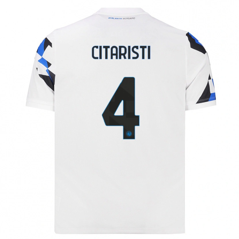 Danxen Kvinder Christian Citaristi #4 Hvid Rød Blå Udebane Spillertrøjer 2026/27 Trøje T-Shirt