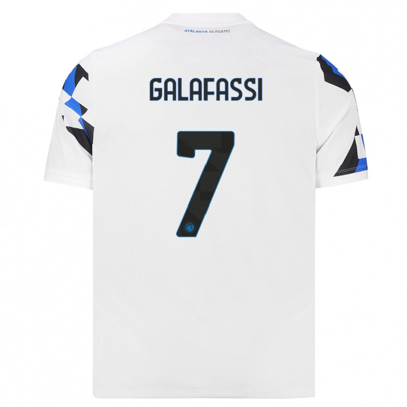 Danxen Kvinder Filippo Galafassi #7 Hvid Rød Blå Udebane Spillertrøjer 2026/27 Trøje T-Shirt