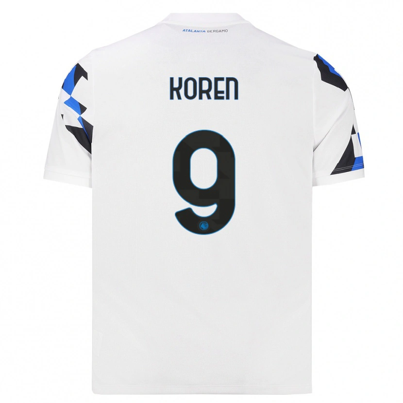 Danxen Kvinder Vid Koren #9 Hvid Rød Blå Udebane Spillertrøjer 2026/27 Trøje T-Shirt