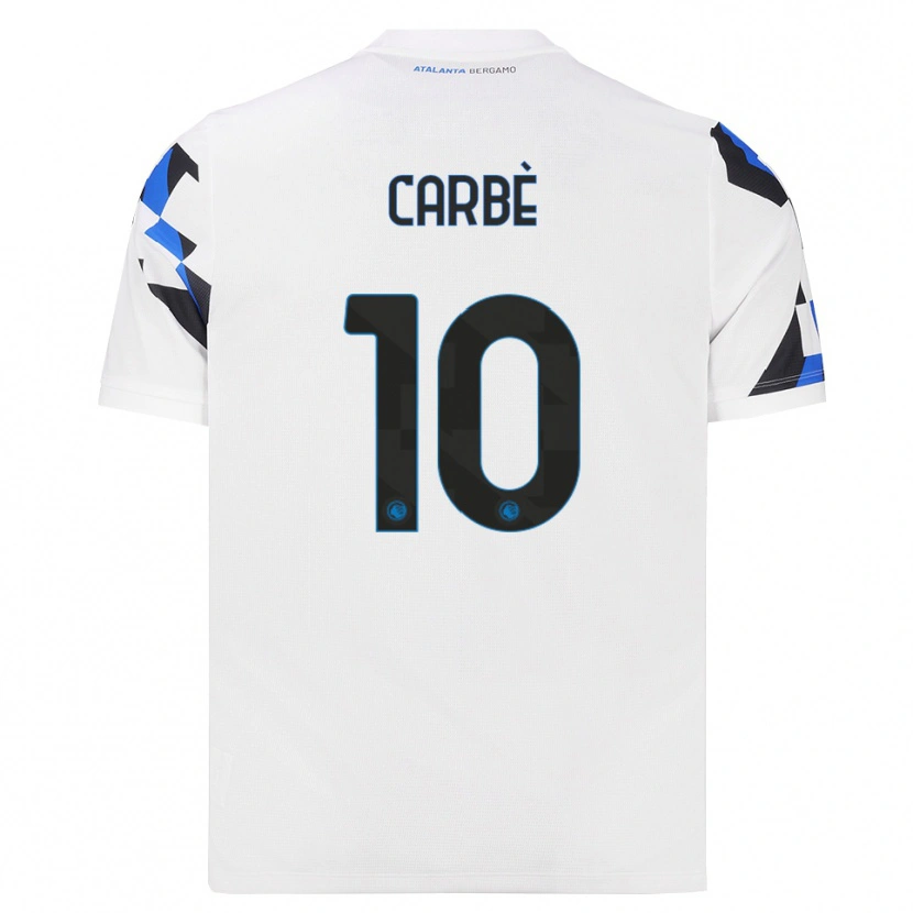 Danxen Kvinder Alessio Carbè #10 Hvid Rød Blå Udebane Spillertrøjer 2026/27 Trøje T-Shirt