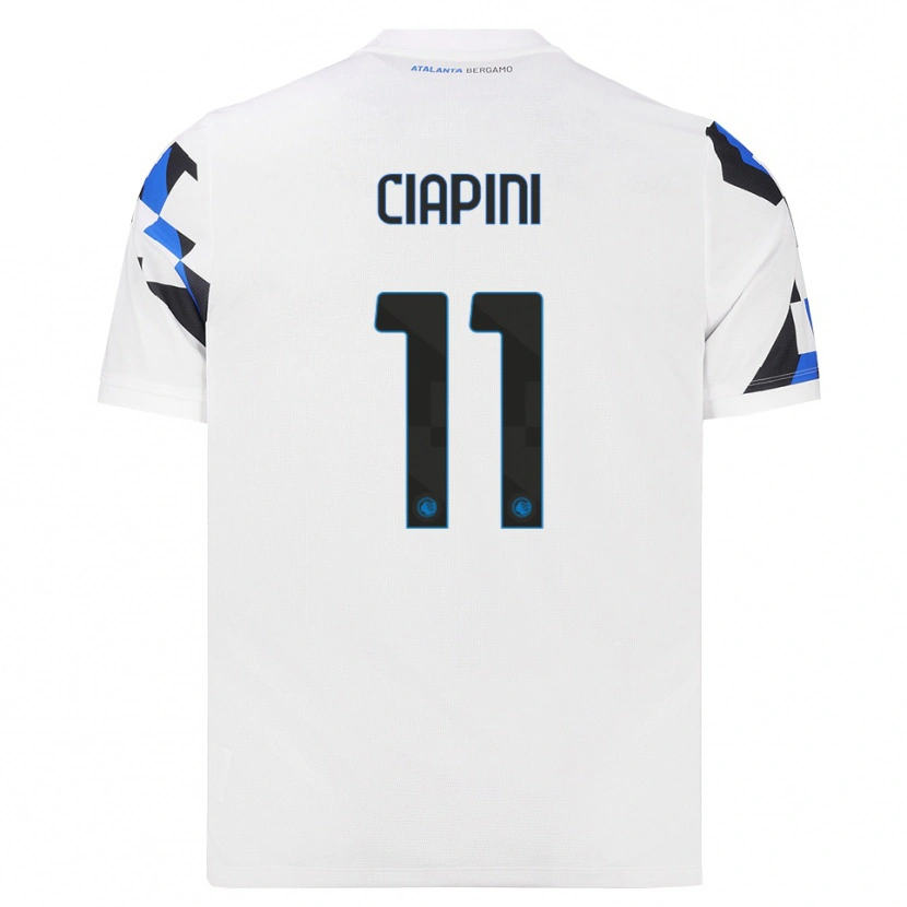 Danxen Kvinder Adriano Ciapini #11 Hvid Rød Blå Udebane Spillertrøjer 2026/27 Trøje T-Shirt