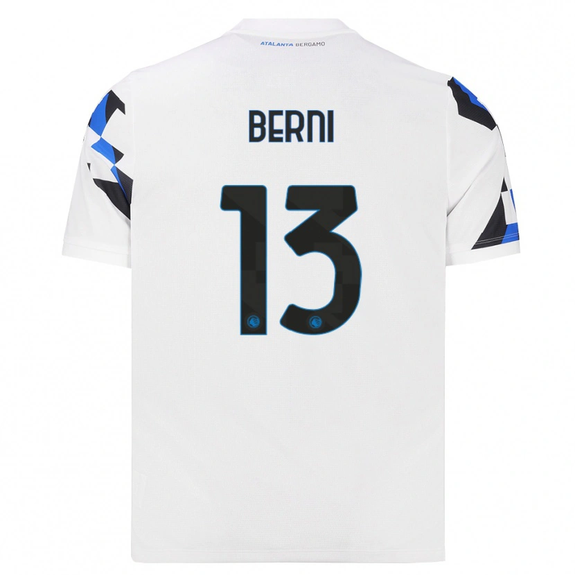 Danxen Kvinder Matteo Berni #13 Hvid Rød Blå Udebane Spillertrøjer 2026/27 Trøje T-Shirt