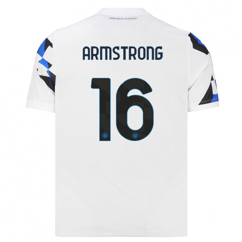 Danxen Kvinder Daniel Armstrong #16 Hvid Rød Blå Udebane Spillertrøjer 2026/27 Trøje T-Shirt