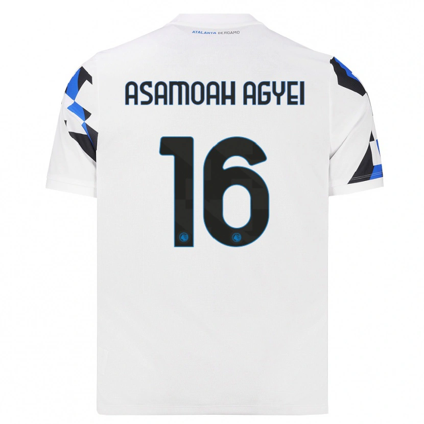 Danxen Kvinder Yaw Asamoah Agyei #16 Hvid Rød Blå Udebane Spillertrøjer 2026/27 Trøje T-Shirt