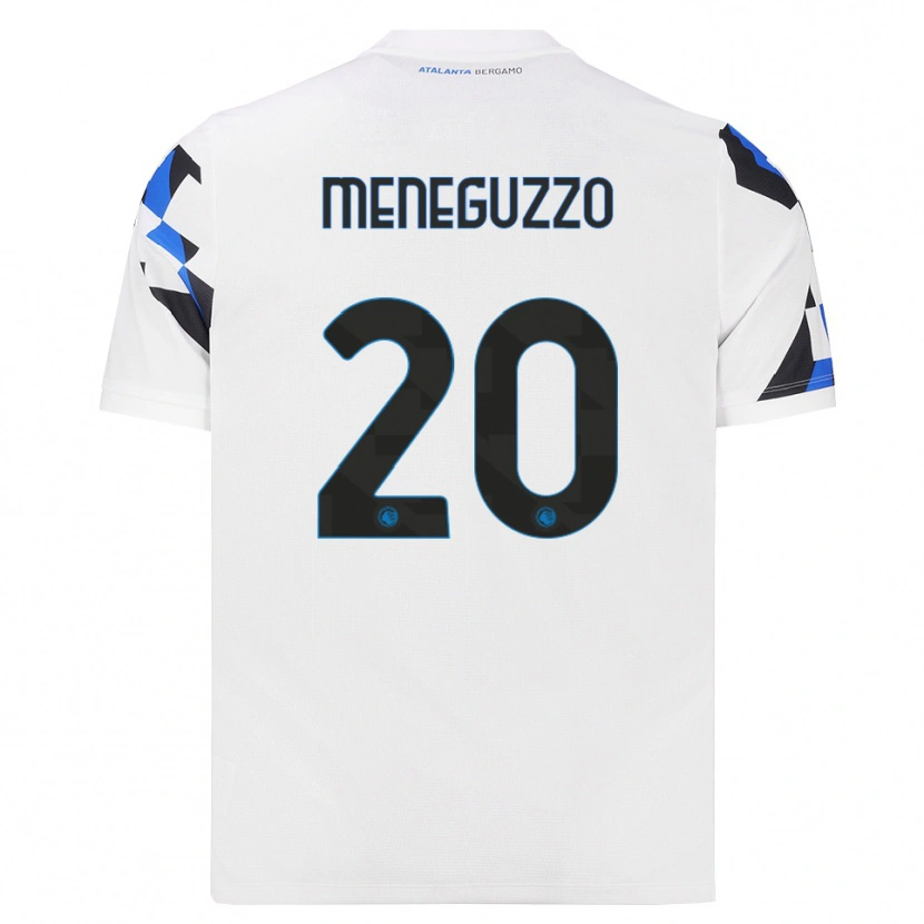 Danxen Kvinder Davide Meneguzzo #20 Hvid Rød Blå Udebane Spillertrøjer 2026/27 Trøje T-Shirt