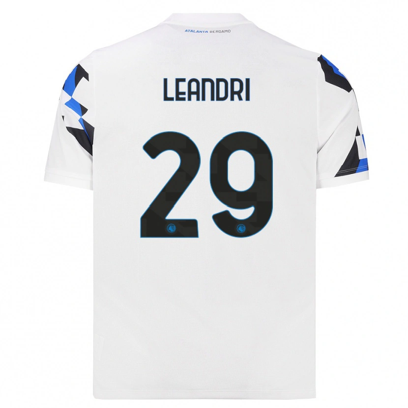 Danxen Kvinder Marco Leandri #29 Hvid Rød Blå Udebane Spillertrøjer 2026/27 Trøje T-Shirt