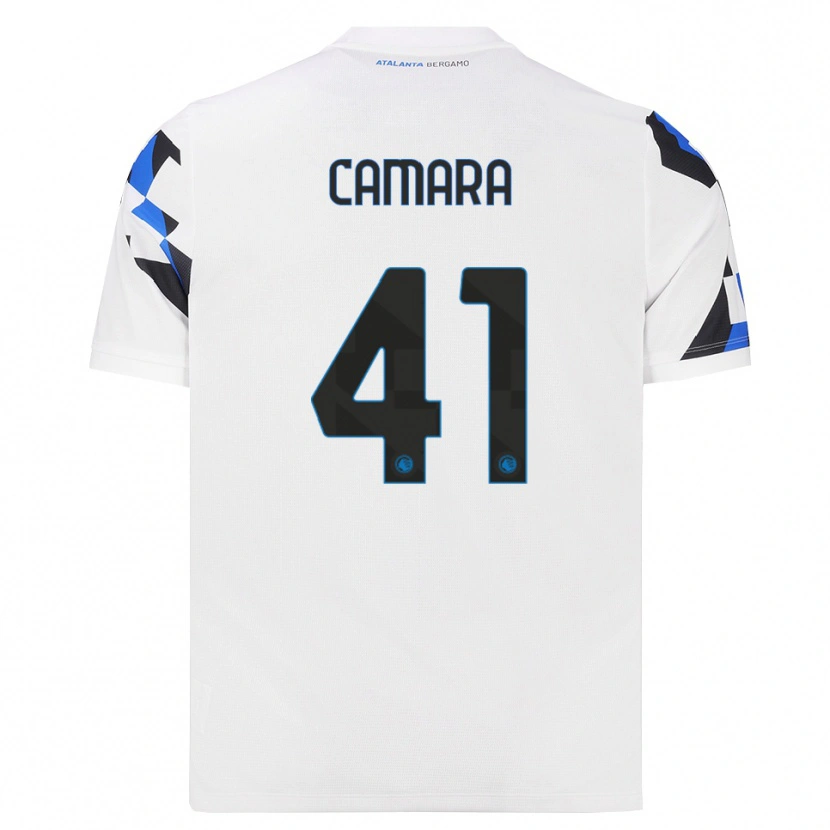 Danxen Kvinder Ibrahima Camara #41 Hvid Rød Blå Udebane Spillertrøjer 2026/27 Trøje T-Shirt