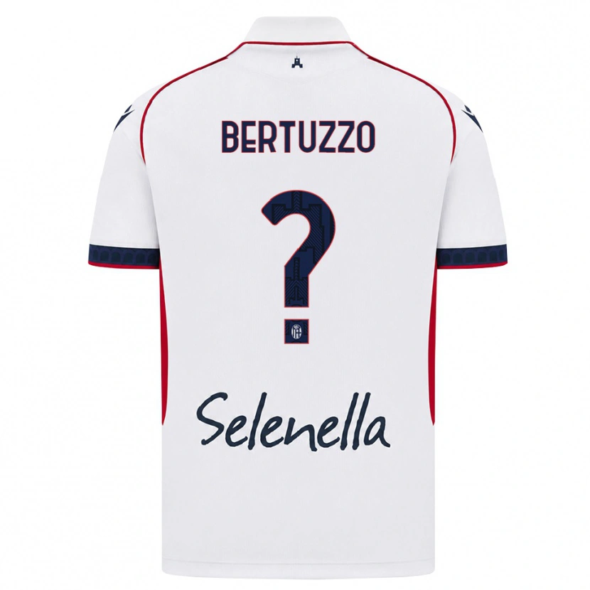 Danxen Kvinder Francesco Bertuzzo #0 Hvid Rød Kongelig Blå Udebane Spillertrøjer 2026/27 Trøje T-Shirt