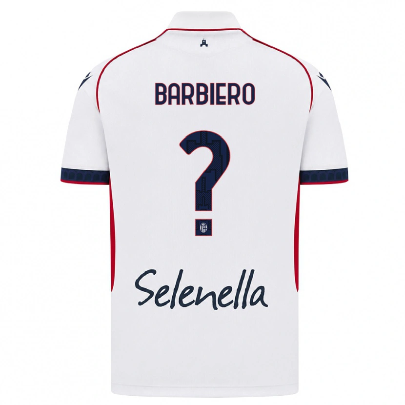 Danxen Kvinder Andrea Barbiero #0 Hvid Rød Kongelig Blå Udebane Spillertrøjer 2026/27 Trøje T-Shirt