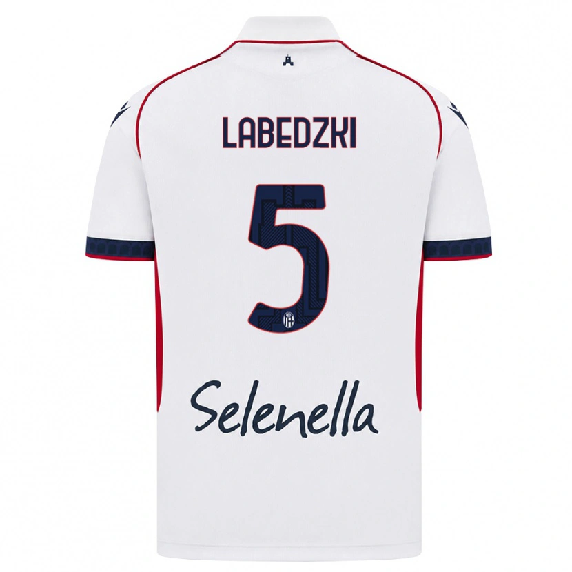 Danxen Kvinder Jan Labedzki #5 Hvid Rød Kongelig Blå Udebane Spillertrøjer 2026/27 Trøje T-Shirt