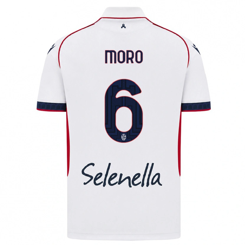 Danxen Kvinder Nikola Moro #6 Hvid Rød Kongelig Blå Udebane Spillertrøjer 2026/27 Trøje T-Shirt