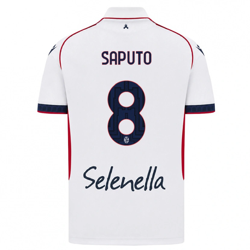 Danxen Kvinder Jesse Saputo #8 Hvid Rød Kongelig Blå Udebane Spillertrøjer 2026/27 Trøje T-Shirt